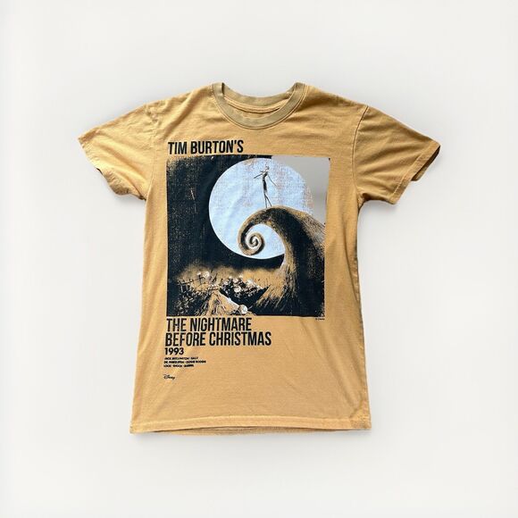 Vintage 90s Nightmare Before Christmas T Shirt Disney Tim Burton Graphic Tee - Picture 12 of 12